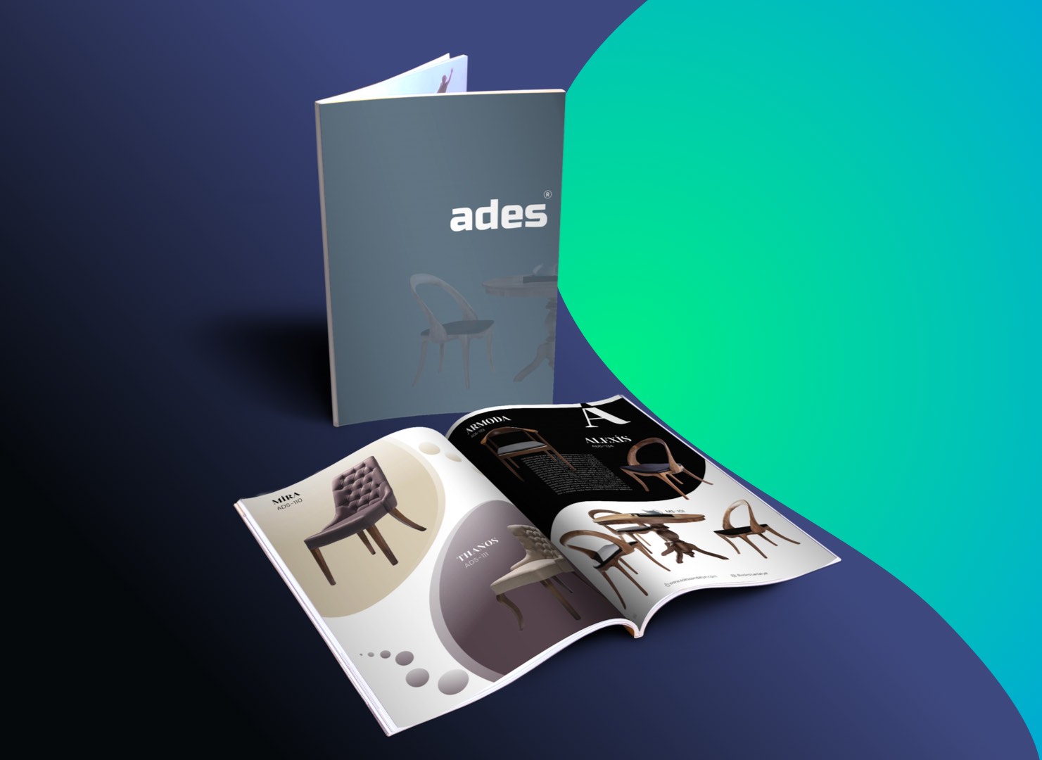Ades Sandalye Katalog Tasarım &amp; Baskı Megafonn Tasarım